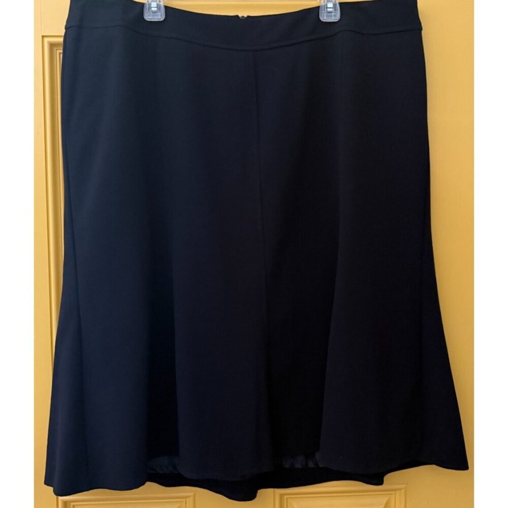 Investments II Black Career Skirt Lined Size‎ 22W Business Office Evening